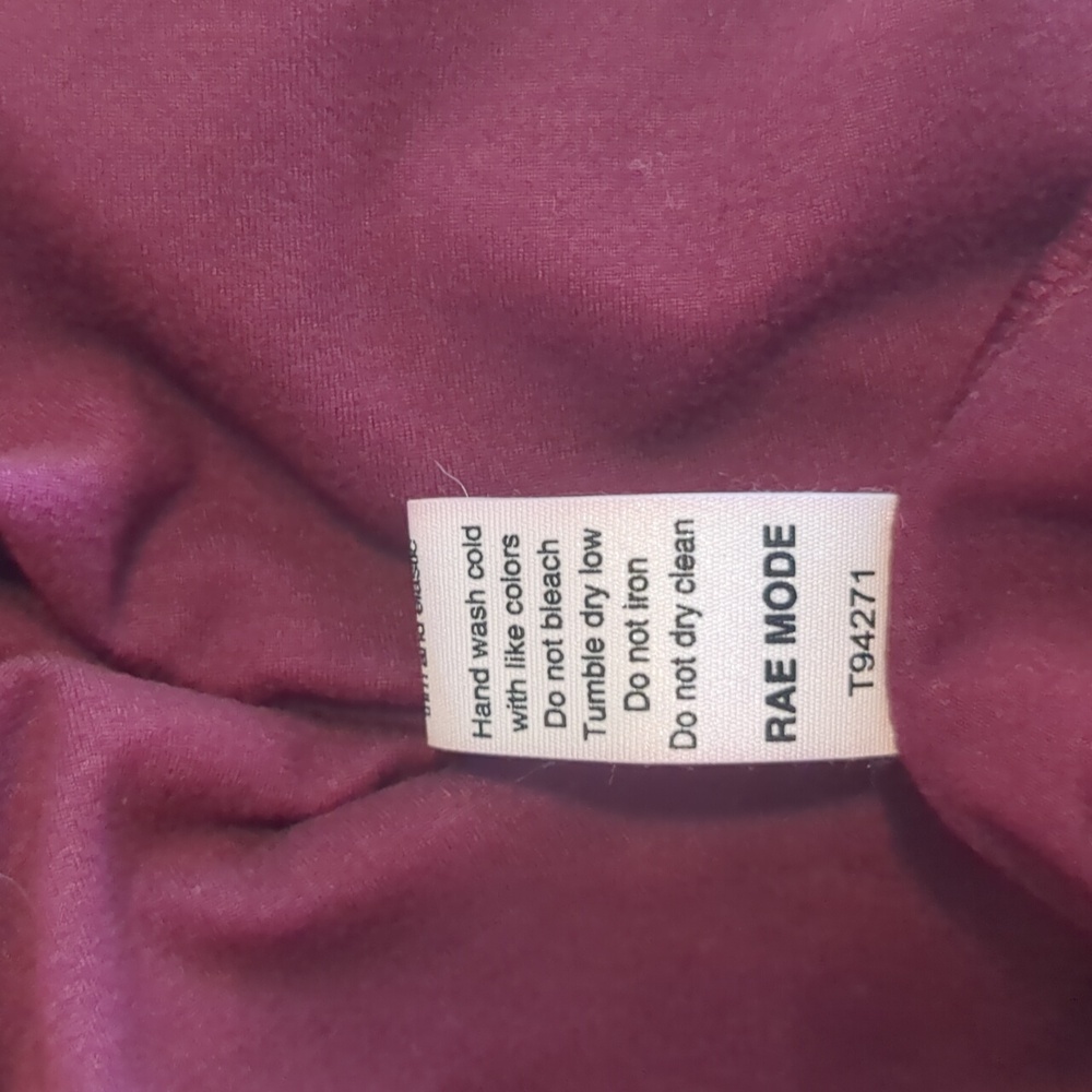 Burgundy Racerback Top By Rae Mode - Picture 6 of 7